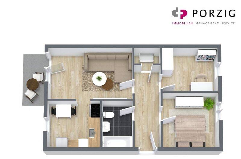 Etagenwohnung Gera Lusan - 3 Zimmer, 68 m&sup2;, 375&euro; | Angebot:26834623