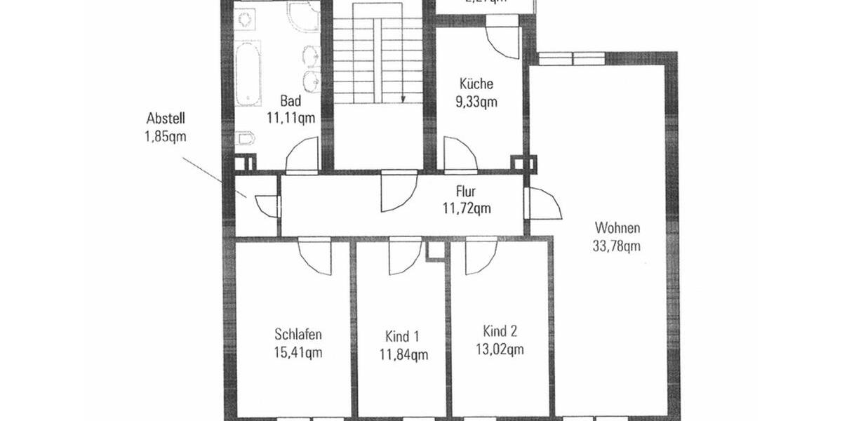 moderne 4-Raumwohnung mit Kamin 4 zimmer