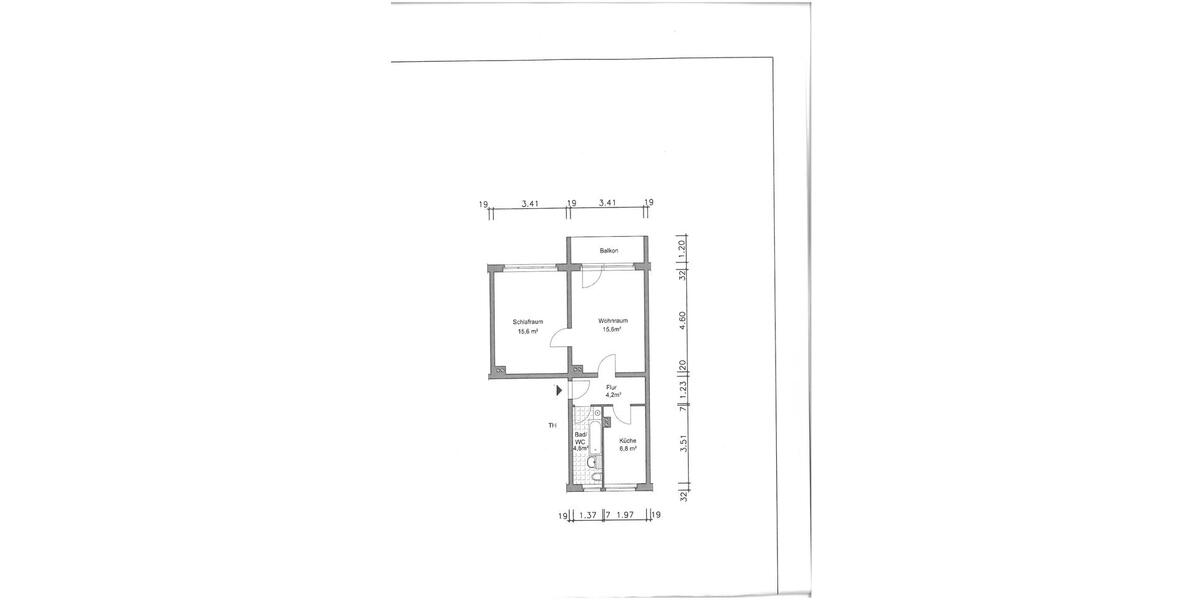 Etagenwohnung Gera Alt-Taubenpreskeln - 2 Zimmer, 48 m&sup2;, 255&euro; | Angebot:26663848