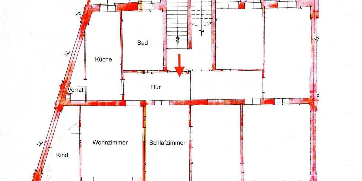 Etagenwohnung Werdau Werdau, Stadt - 3 Zimmer, 68 m&sup2;, 510&euro; | Angebot:26868326
