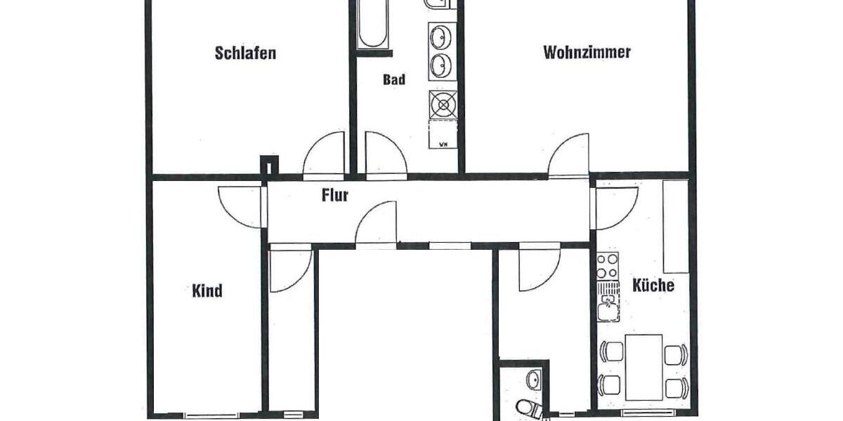 Etagenwohnung Crimmitschau - 4 Zimmer, 95 m&sup2;, 500&euro; | Angebot:26163018