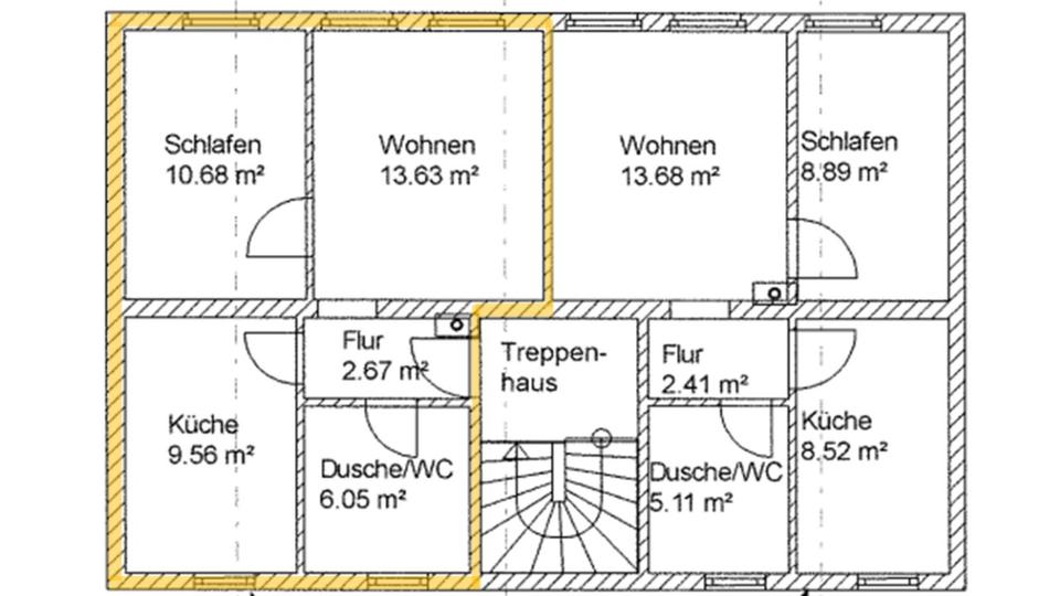 kleine Wohnung im energieeffizienten Haus 2 zimmer