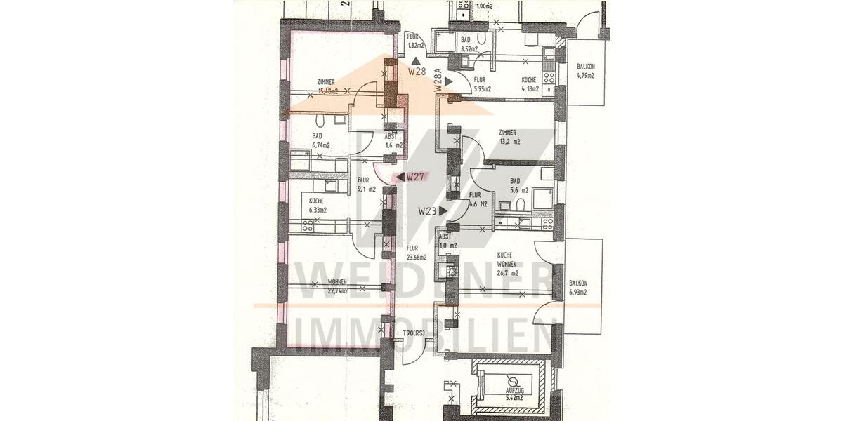 Helle & ruhige 2 Zimmer Whg. mit Aufzug und Balkon (W 31) - Etagenwohnung Gera Ostviertel | Angebot:26882783