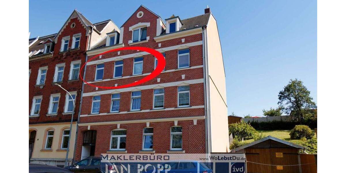 Etagenwohnung Greiz - 2 Zimmer, 40 m&sup2;, 230&euro; | Angebot:24450666