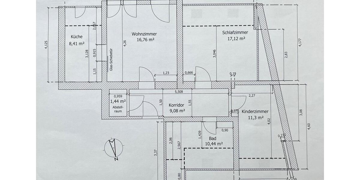Dachgeschoßwohnung Werdau - 3 Zimmer, 64 m&sup2;, 390&euro; | Angebot:26032896