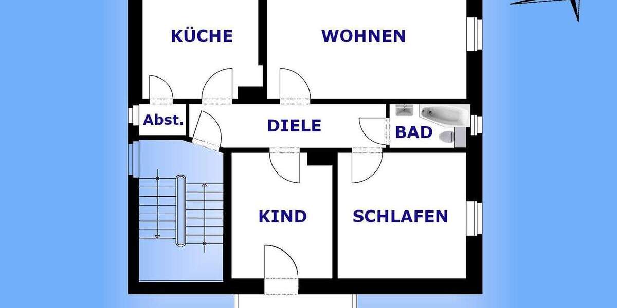 Etagenwohnung Greiz - 3 Zimmer, 82 m&sup2;, 599&euro; | Angebot:25152765