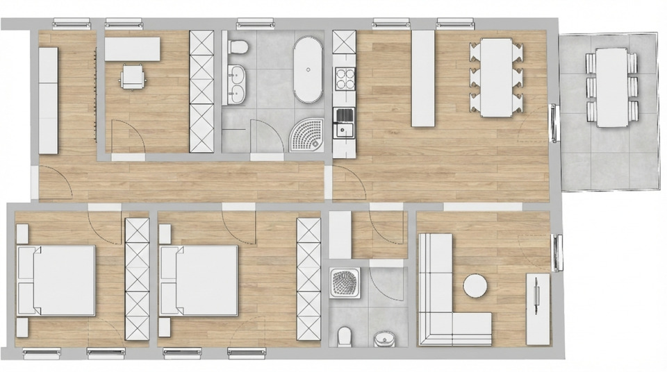 Etagenwohnung Stadtroda - 4 Zimmer, 102 m&sup2;, 1.000&euro; | Angebot:25027026