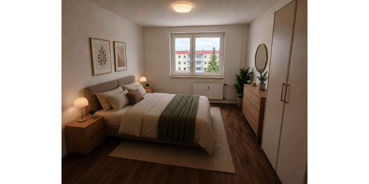 Etagenwohnung Gera Lusan - 3 Zimmer, 68 m&sup2;, 375&euro; | Angebot:26828061