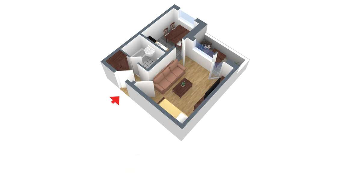 Etagenwohnung Zeitz - 1 Zimmer, 31 m&sup2;, 195&euro; | Angebot:24984219