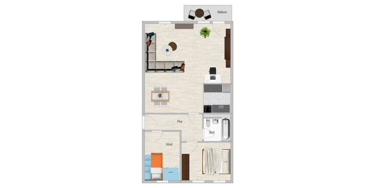 Etagenwohnung Crimmitschau - 3 Zimmer, 69 m&sup2;, 27.000&euro; | Angebot:26081046