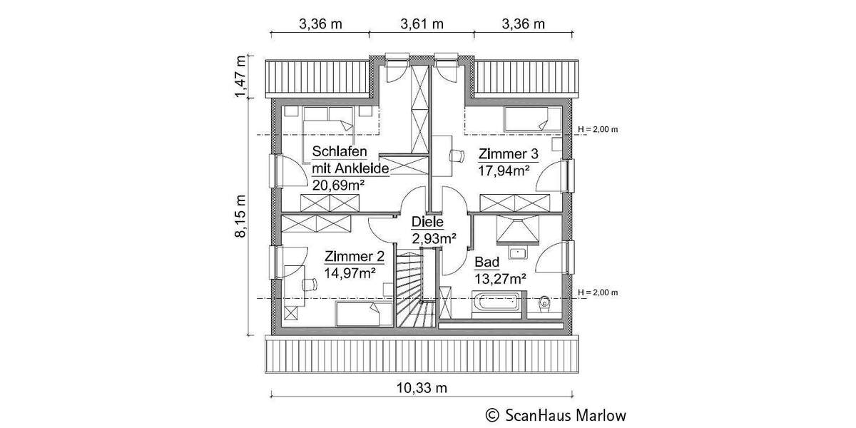 Einfamilienhaus Hermsdorf - 5 Zimmer, 144 m&sup2;, 516.750&euro; | Angebot:25693489