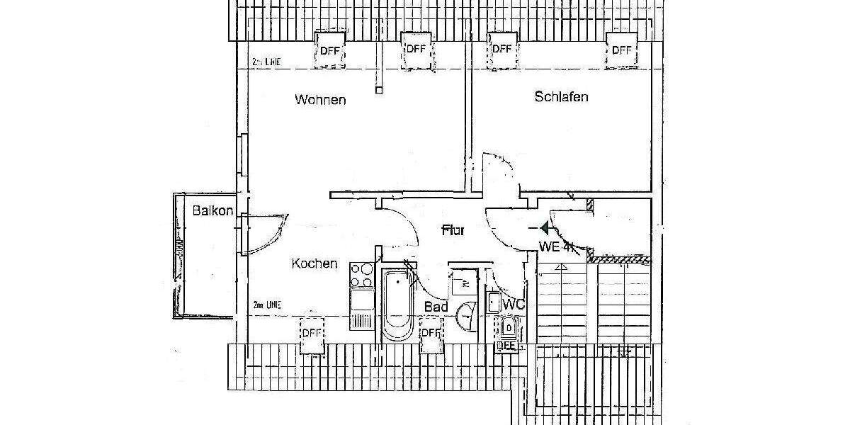 Etagenwohnung Altenburg Südost - 2 Zimmer, 60 m&sup2;, 360&euro; | Angebot:26016937