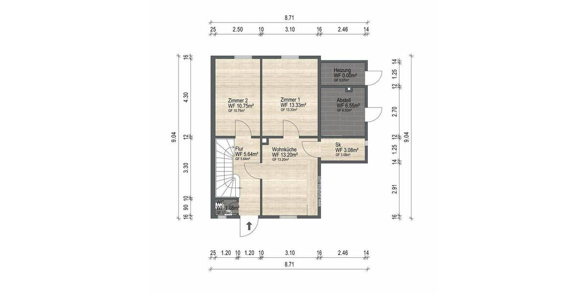 Doppelhaushälfte Eisenberg - 4 Zimmer, 78 m&sup2;, 87.700&euro; | Angebot:26851359
