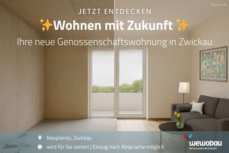 Wohnung zum Mieten in Zwickau 204,60 € 31 m²