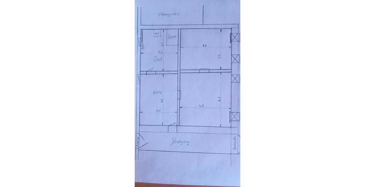Erdgeschoßwohnung Hohenleuben - 2 Zimmer, 45 m&sup2;, 400&euro; | Angebot:25641758