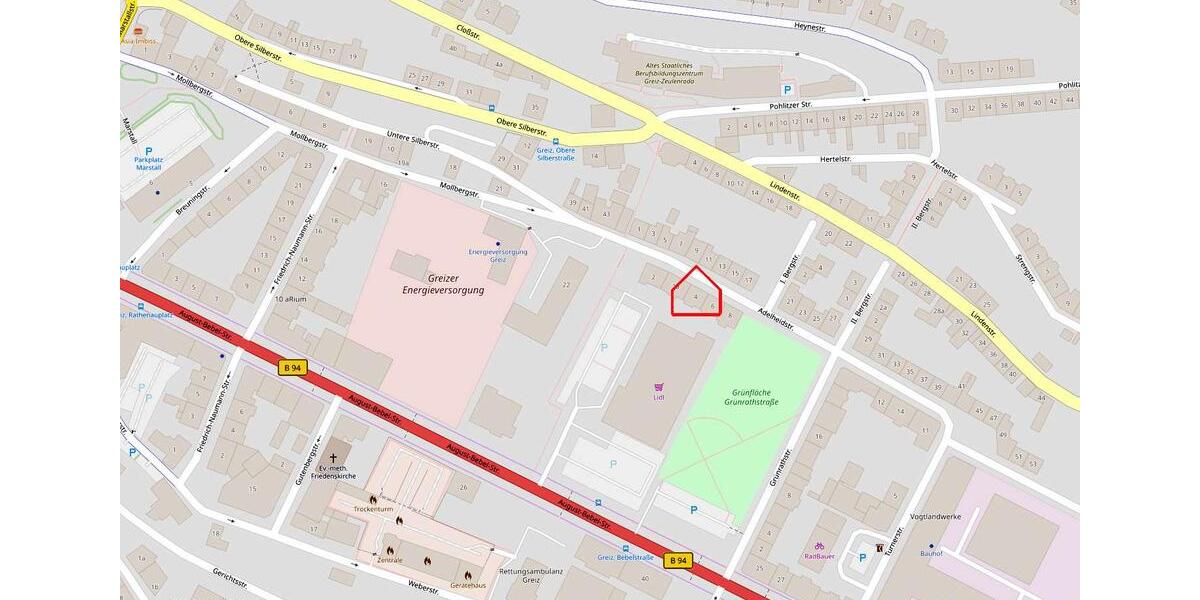 Dachgeschoßwohnung Greiz - 4 Zimmer, 83 m&sup2;, 500&euro; | Angebot:24212734