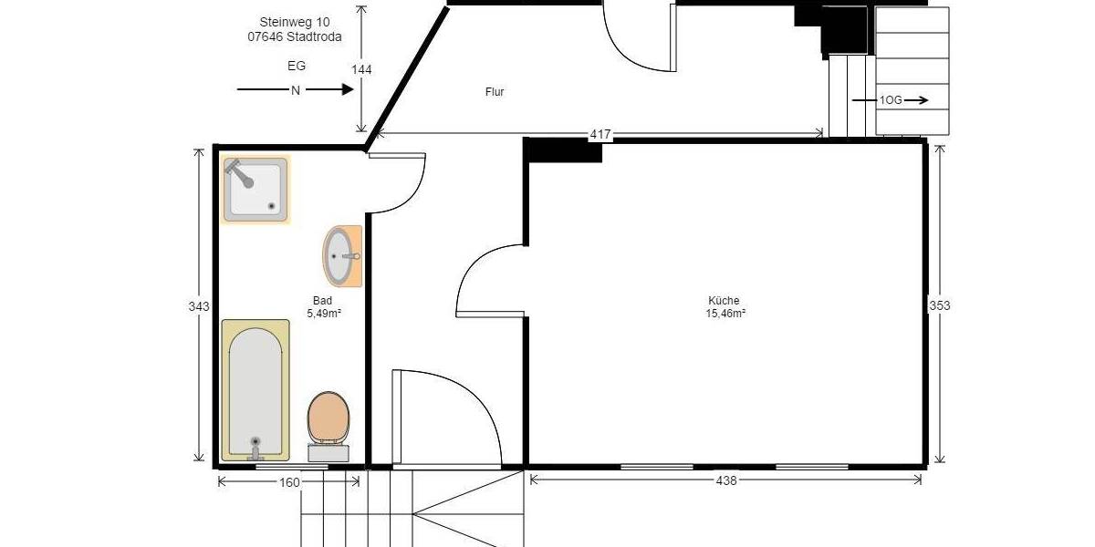 Charmantes Haus zur Miete im Herzen Stadtrodas 3 zimmer