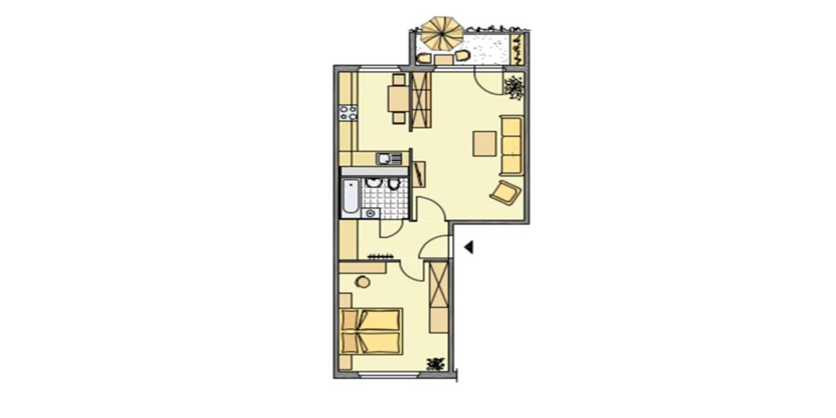 Etagenwohnung Gera Lusan - 2 Zimmer, 54 m&sup2;, 290&euro; | Angebot:26084172