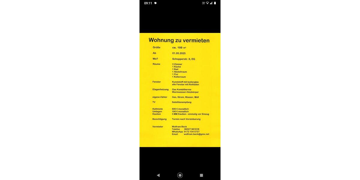 Etagenwohnung Zeulenroda-Triebes Triebes - 4 Zimmer, 100 m&sup2;, 600&euro; | Angebot:24114842