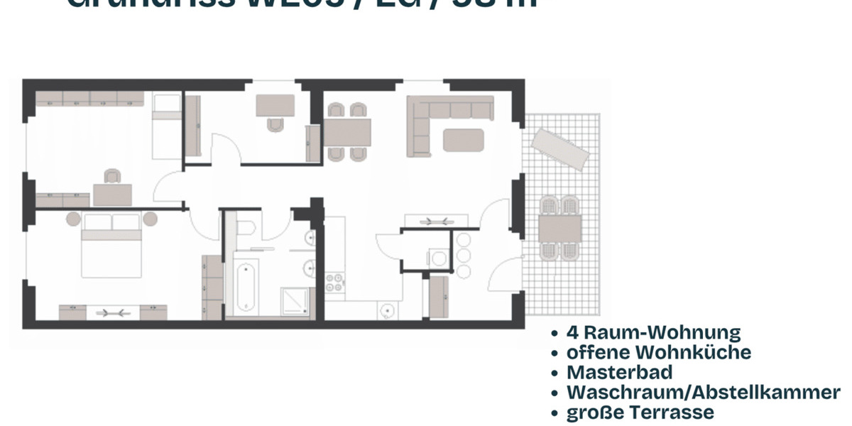 Terrassenwohnung Crimmitschau - 4 Zimmer, 98 m&sup2;, 931&euro; | Angebot:26879297