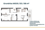 Terrassenwohnung Crimmitschau - 4 Zimmer, 98 m&sup2;, 931&euro; | Angebot:26879297