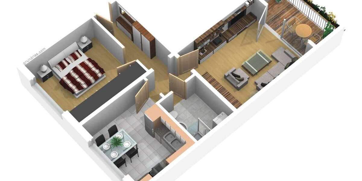 Etagenwohnung Zeitz - 2 Zimmer, 44 m&sup2;, 305&euro; | Angebot:26562859