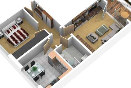 Wohnung Zeitz - 2 Zimmer, 44 m&sup2;, 305&euro; | Angebot:26562859