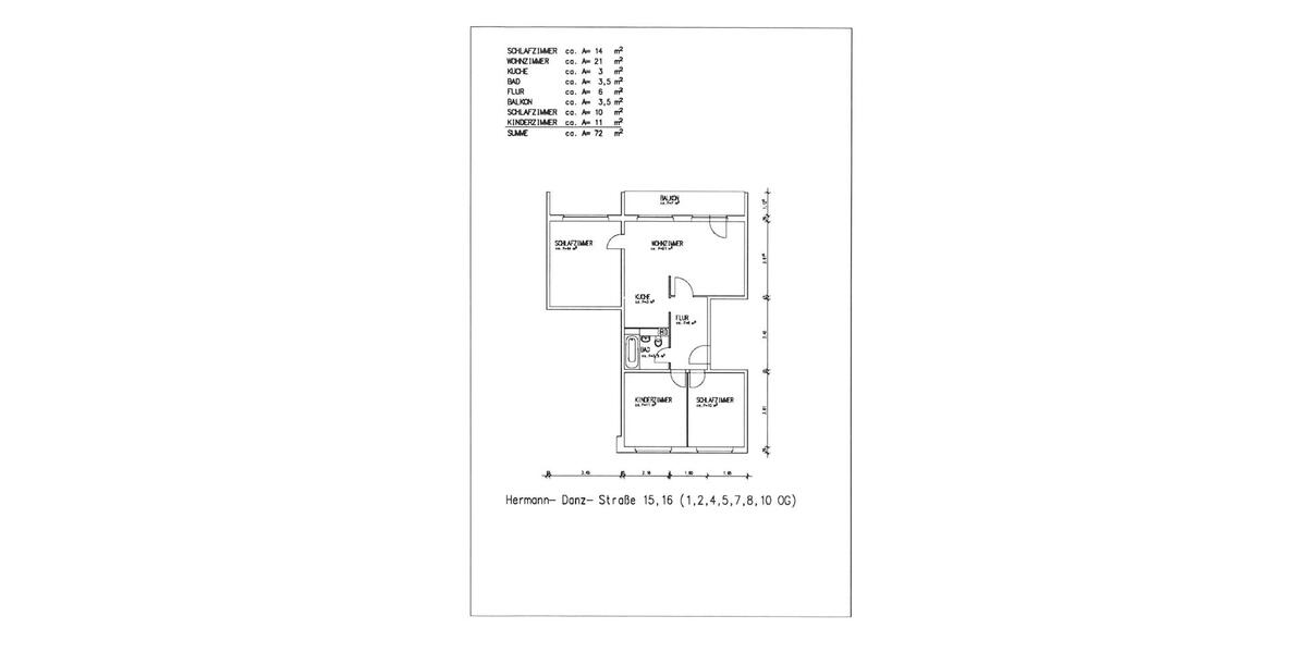 Etagenwohnung Hermsdorf - 4 Zimmer, 73 m&sup2;, 440&euro; | Angebot:26382389