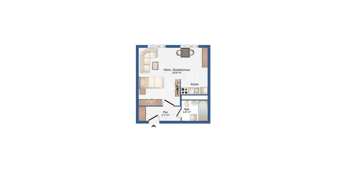 Möblierte 1 Zimmer Wohnung. - Appartement Schmölln | Angebot:26851508