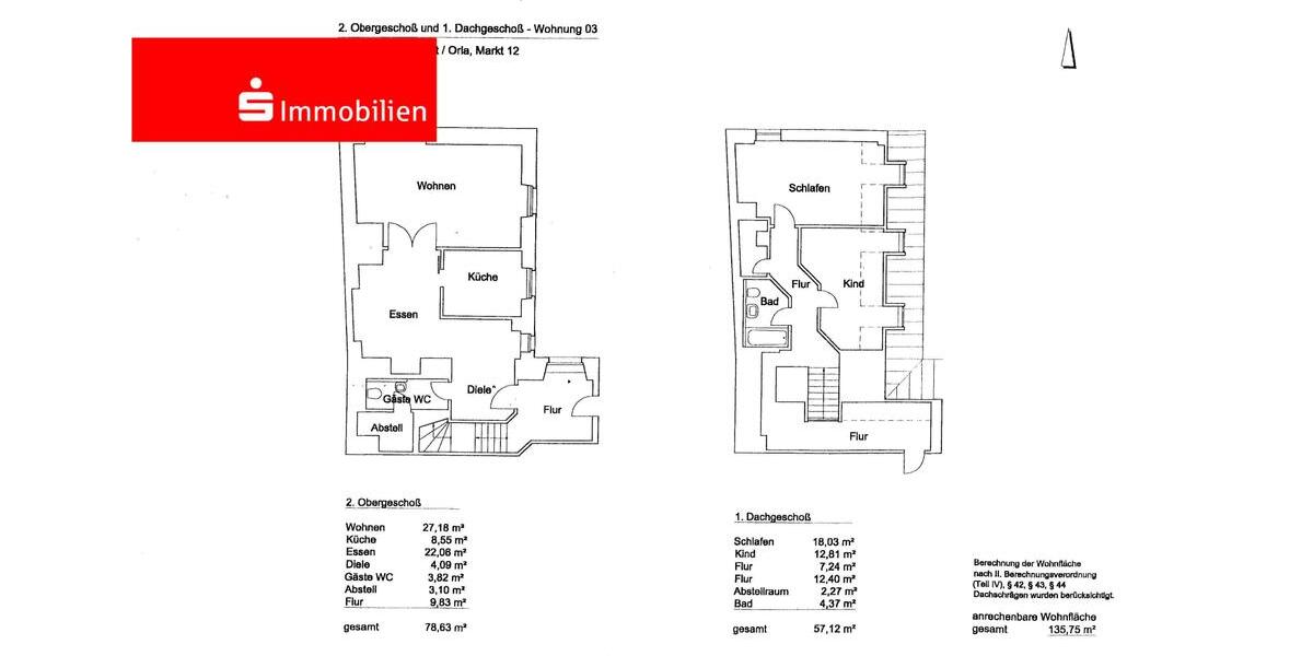 Maisonettenwohnung Neustadt an der Orla - 3.5 Zimmer, 135 m&sup2;, 575&euro; | Angebot:17105471