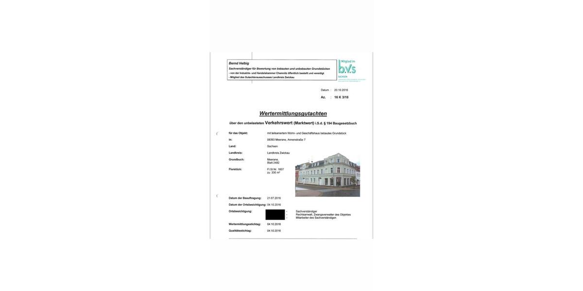 Mehrfamilienhaus, Wohnhaus Meerane - 90.000&euro; | Angebot:27042832