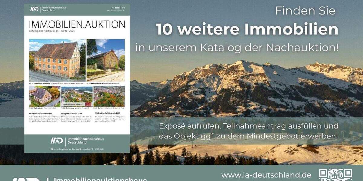 Nachauktion - Gewerbeeinheit und ETW im separaten Gebäude - leerstehend 5 zimmer