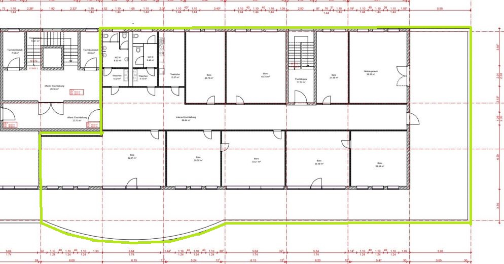 3. OG - Gewerbe im Herzen von Gera! Moderne Büroräume! ca. 403 m² zuzüglich Terrasse - Gewerbeobjekt Gera Debschwitz | Angebot:26890611