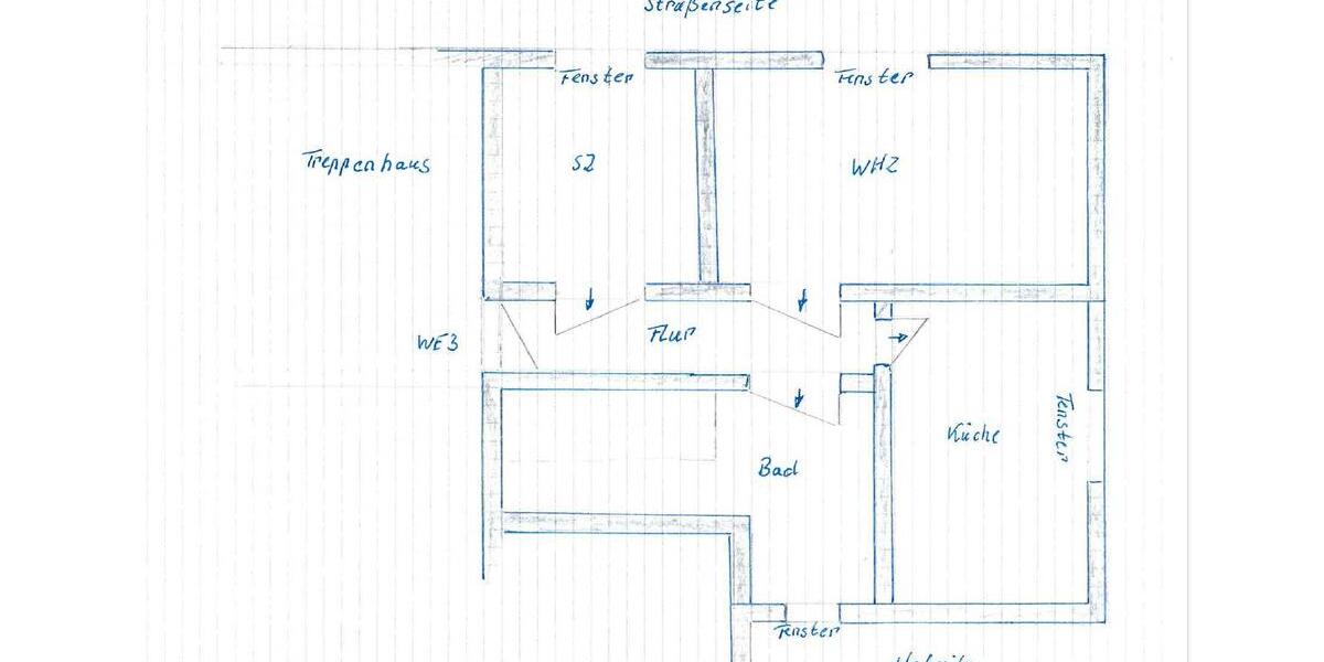 Hochparterre Ronneburg - 2 Zimmer, 42 m&sup2;, 250&euro; | Angebot:25999084
