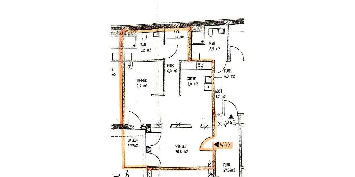Toller Ausblick - Große, helle & ruhige 1 Raum-Whg. m. Balkon & Aufzug - Dachgeschoßwohnung Gera Ostviertel | Angebot:27022974