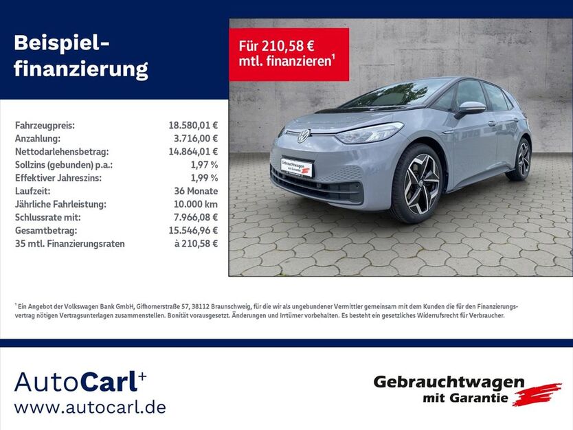 VW ID.3 63.300 km 17.980 € Reichenbach 08468