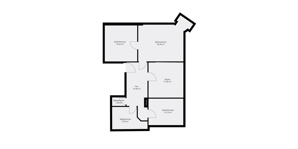Etagenwohnung Gera - 3 Zimmer, 97 m&sup2;, 800&euro; | Angebot:26669562