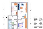 Erdgeschoßwohnung Rositz - 3 Zimmer, 57 m&sup2;, 285&euro; | Angebot:26364707