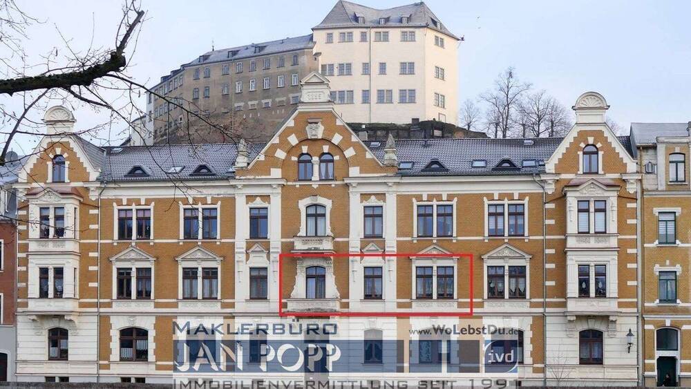 Etagenwohnung Greiz - 2 Zimmer, 43 m&sup2;, 310&euro; | Angebot:26815894