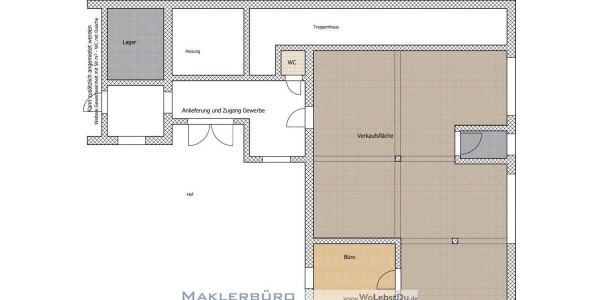 Gewerbeobjekt Greiz - 2 Zimmer, 625&euro; | Angebot:25729329