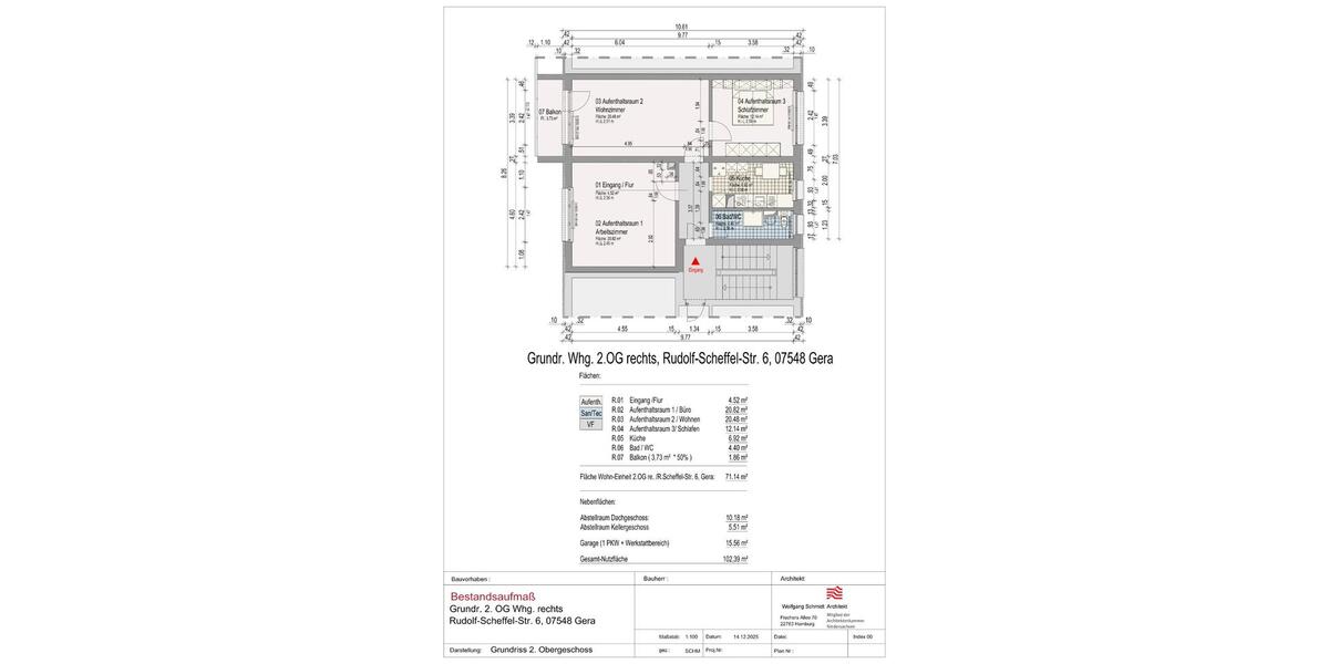 Gepflegte 3-Zimmer Etagenwohnung + Garage in Gera-Debschwitz 3 zimmer