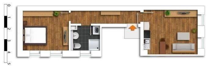 Etagenwohnung Altenburg Südost - 2 Zimmer, 42 m&sup2;, 310&euro; | Angebot:26080064