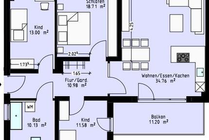Elegante und exzellente Neubau-Wohnung: 4 Zimmer 4 zimmer