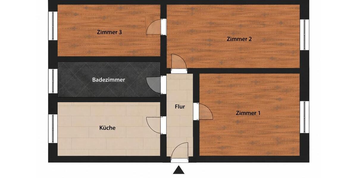 Etagenwohnung Eisenberg - 3 Zimmer, 68 m&sup2;, 75.000&euro; | Angebot:27709694