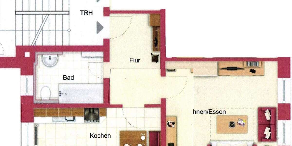 Etagenwohnung Gera Debschwitz - 1 Zimmer, 44 m&sup2;, 230&euro; | Angebot:27324752