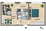 Etagenwohnung Triptis - 2 Zimmer, 43 m&sup2;, 260&euro; | Angebot:23645056