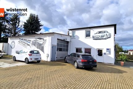 Rositz- Werkstatt, Gewerbeobjekt mit großem Kundenparkplatz