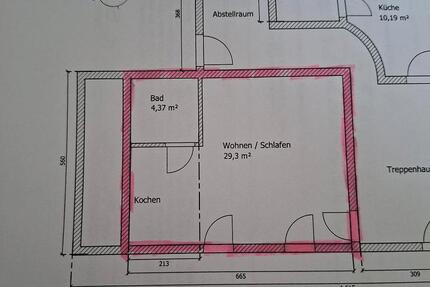 Wohnung Greiz - 1 Zimmer, 34 m&sup2;, 200&euro; | Angebot:25403884