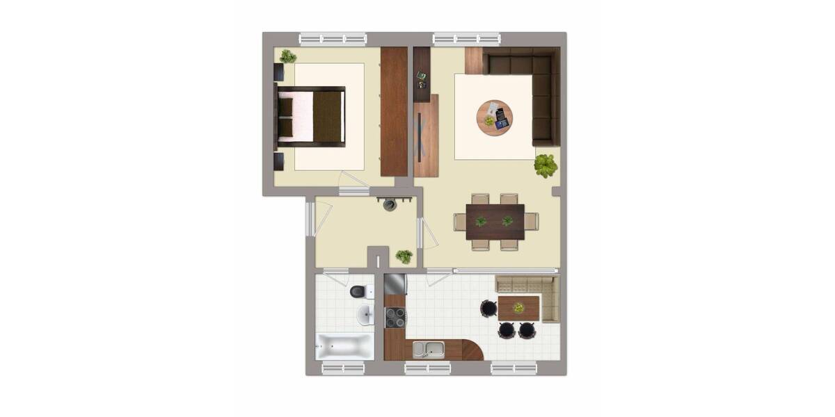 Etagenwohnung Altenburg Drescha - 3 Zimmer, 66 m&sup2;, 385&euro; | Angebot:26902607