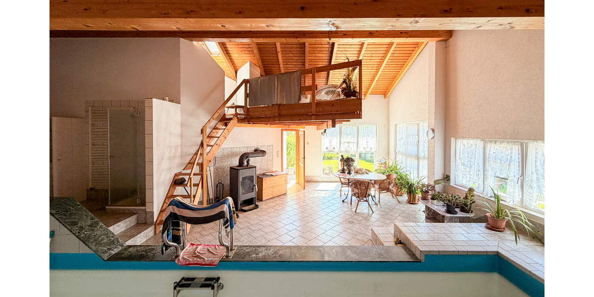 hr privates Refugium – Einfamilienhaus mit Poolhaus, Wintergarten und viel Platz! *Provisionsfrei - Einfamilienhaus Gera Lusan | Angebot:27212518